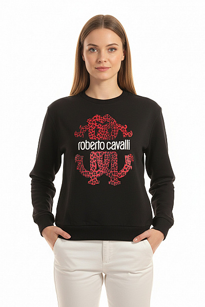 Roberto Cavalli Dámská Mikina Bez Zapínání Černá Vel. M