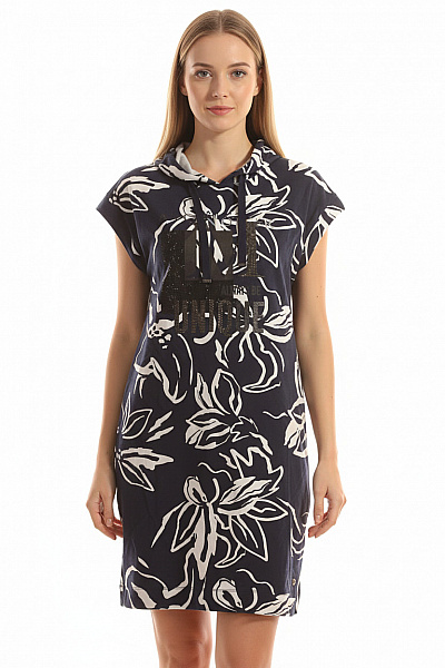  Mikinové Šaty Modré Monari Vel. 38