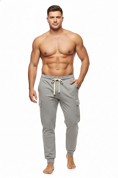 Jeep Pánské Tepláky Bavlněné Šedé