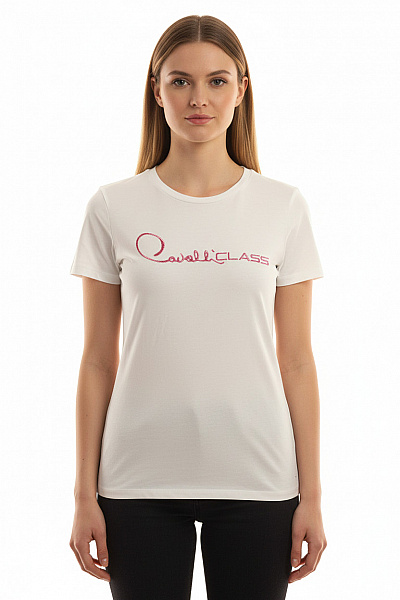 Dámské Tričko Bílé Roberto Cavalli Vel. M