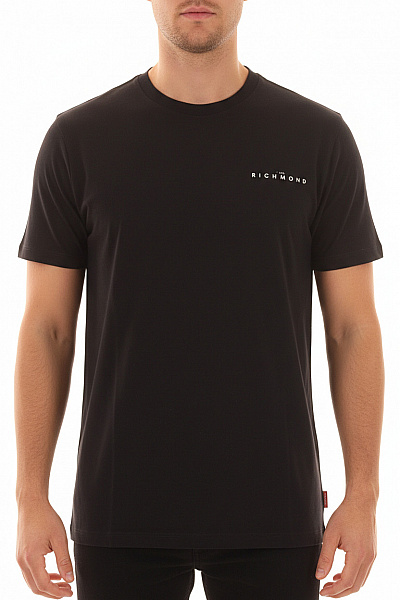 Jednoduché Pánské Tričko Černé Richmond Second Hand Vel. XL