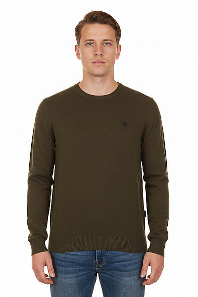 U.S.POLO ASSN. Pánský Svetr Zelený Vel. L