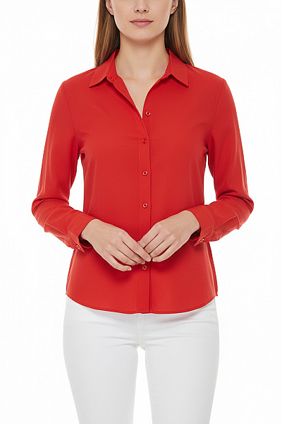 Dámská Košile Červená Seidensticker Vel. 36