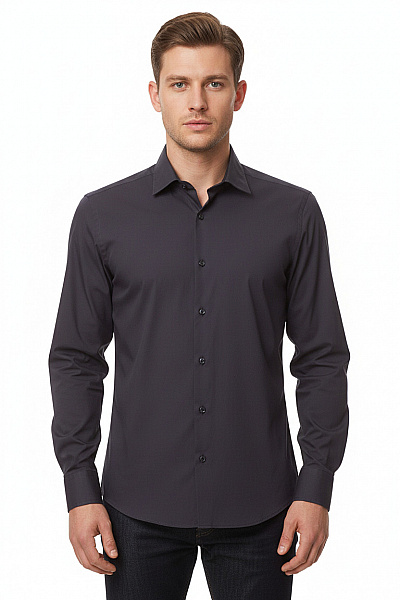 Pánská Košile Jednobarevná Modrá JOOP! Second Hand Vel. 44