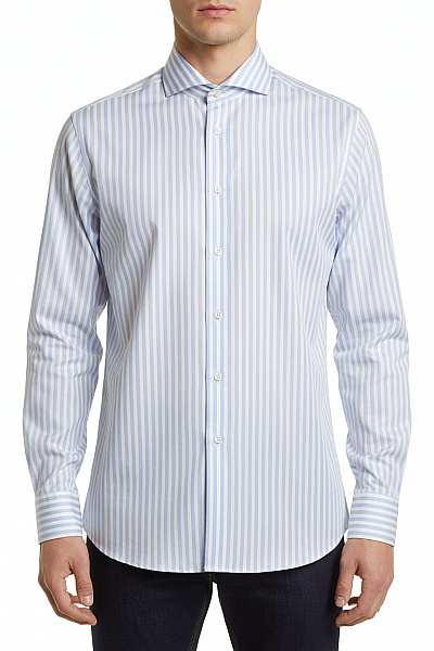 ETON Vzorovaná Pánská Košile Modrá Vel. 42