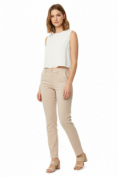 ONLY & SONS Dámské Kalhoty Rovné Béžové Vel. 31/30