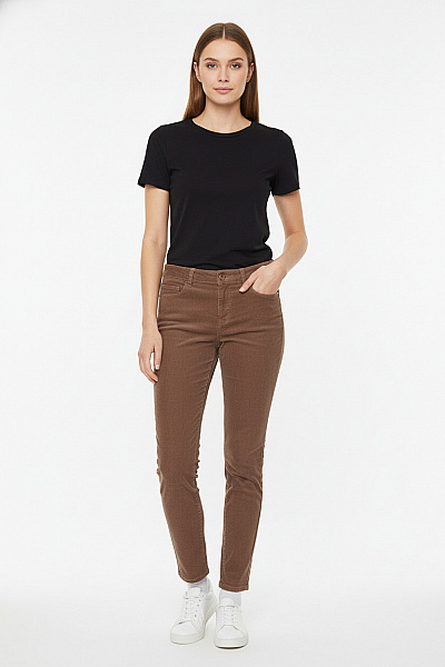 Dámské Kalhoty Béžové ONLY Second Hand Vel. 32