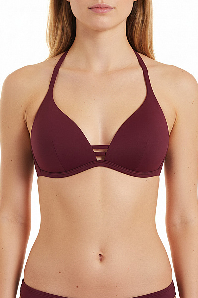 Bruno Banani Dámské Plavky Trojúhelníkové Za Krk červené Vel. 38B