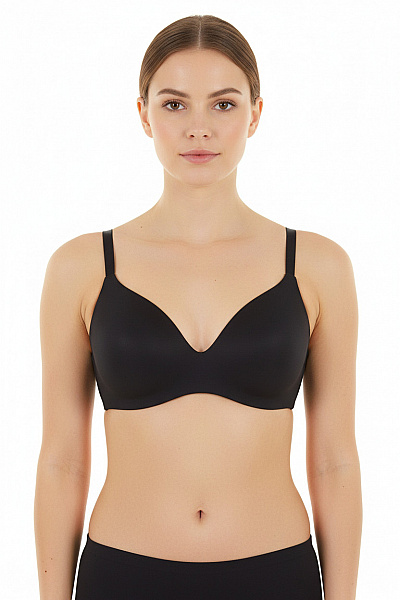 Calvin Klein Dámská Bezešvá Hladká Podprsenka Trojúhelníková černá