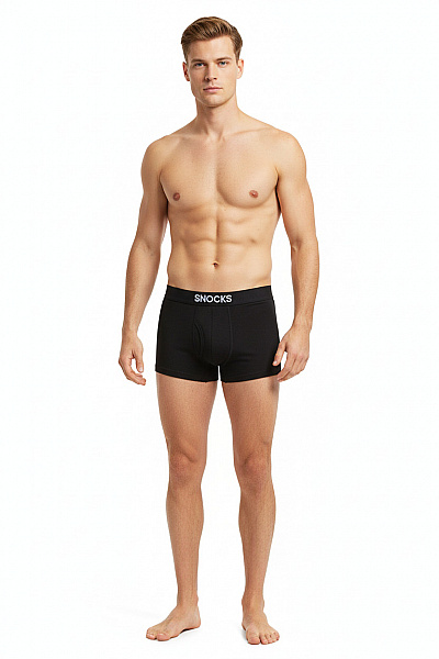 Snocks Pánské Prádlo Černé Outlet Vel. M