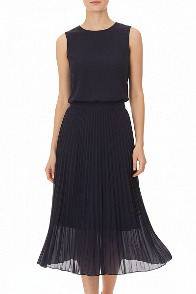 Plisováná  Sukně Modrá Max Mara Vel. 44