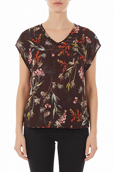 Qiéro! Vzorovaná  Halenka Černá Vel. 36