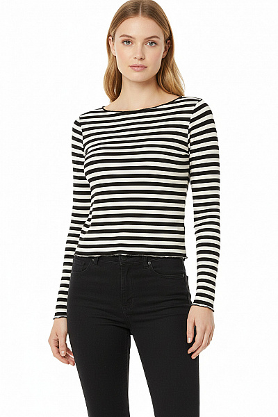  Halenka Pletená Černobílá Vel.  S