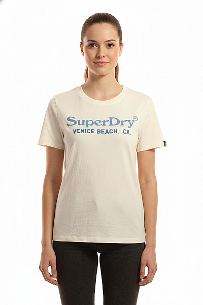 Dámské Tričko Šedé SUPERDRY Vel. 40