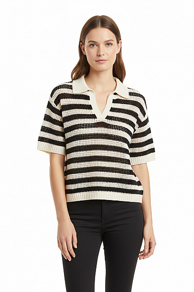 Dámský Pulovr Černobílý ONLY Vel. S