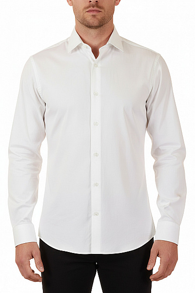 Hugo Boss Pánská Bílá Košile Dlouhý Rukáv Elegantní Business Slim Fit Vel. 38