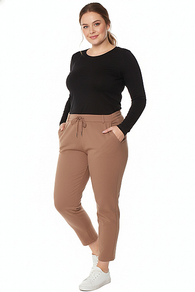 Dámské Kalhoty Hnědé ONLY Second Hand Vel. XXXL