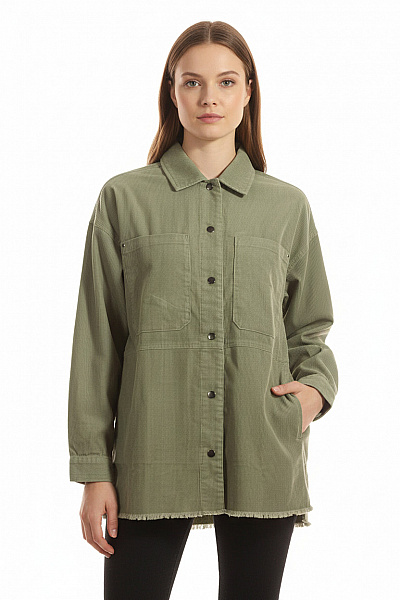 BUFFALO Dámská Bunda Zelená Second Hand Vel. 38