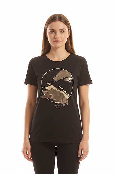 ONLY Dámské Tričko S Potiskem Černé Vel. M