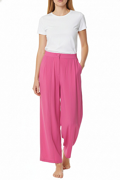 TRENDYOL Dámské Kalhoty Letní Růžové Vel. 40