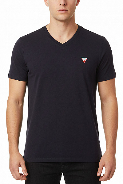 Guess Pánské Tričko Modré Second Hand Vel. XL