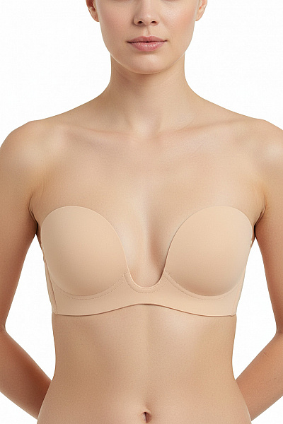 Dámské Plavky Béžové Magic Body Fashion Vel. D