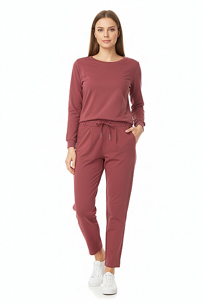 Dámské Chino Kalhoty Vínová ONLY Second Hand Vel. M