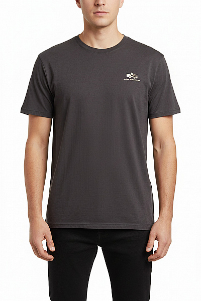 Pánské Tričko S Potiskem Šedé Alpha Industries Vel. XL