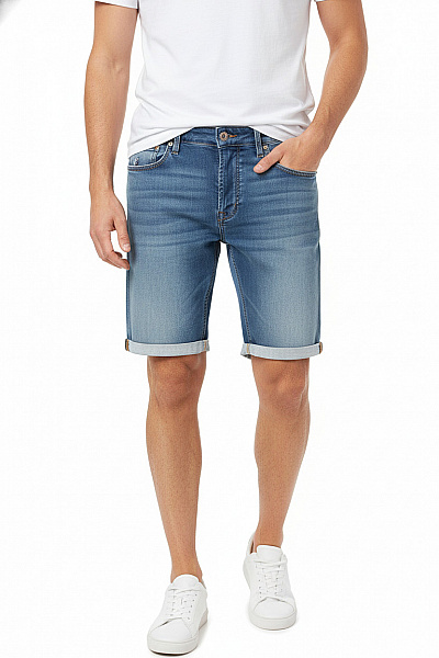 Riflové Pánské Kraťasy Modré JACK & JONES Vel. L