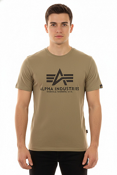 Alpha Industries Pánské Tričko Khaki Vel. S
