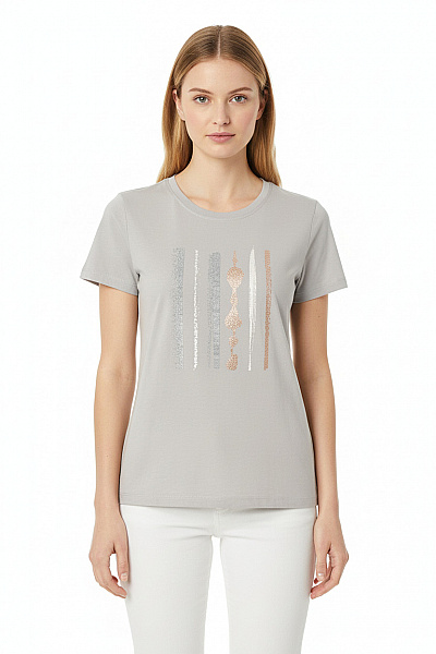 Dámské Tričko S Potiskem Modré ONLY Vel. S