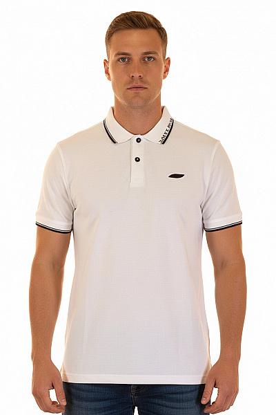 Pánské Tričko S Límečkem Bílé JACK & JONES Vel. XL