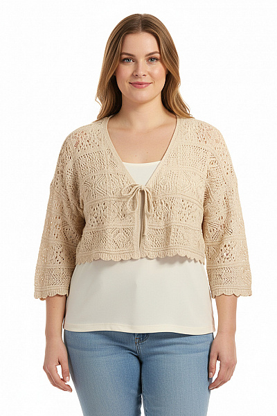 Dámský Svetr Béžový ONLY Vel. XL