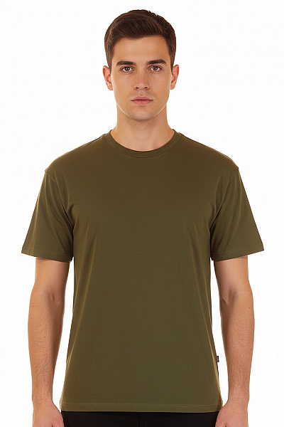 Jednoduché Pánské Tričko Khaki American Vintage Vel. S