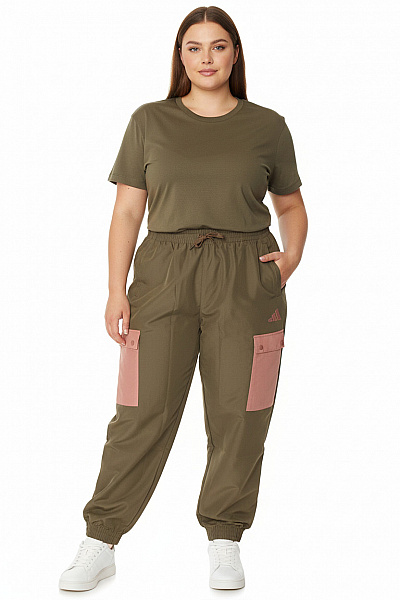 Dámské Kalhoty Kapsáče Khaki ADIDAS