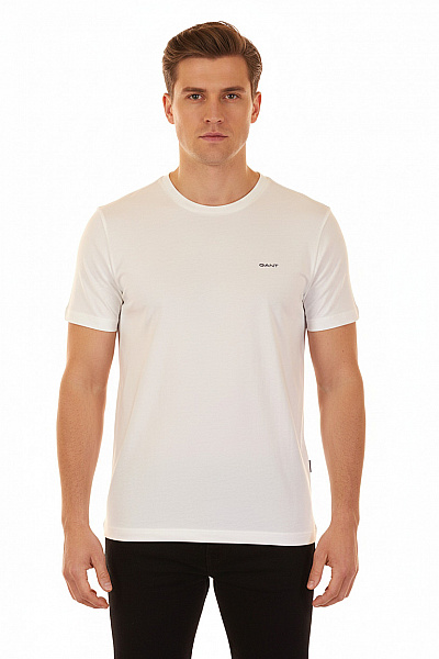 GANT Jednoduché Pánské Tričko Bílé Second Hand Vel. XL