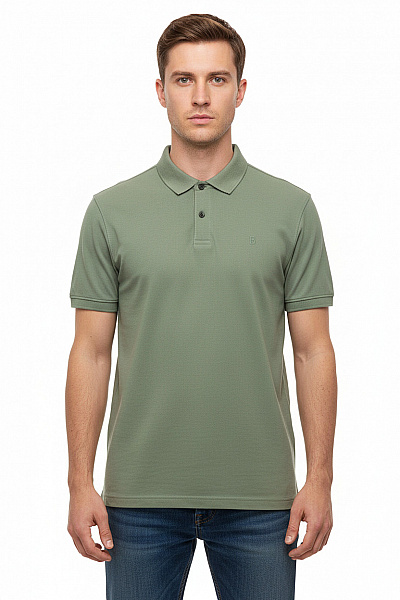 Bogner Pánské Tričko s Límečkem Zelené Second hand Vel. XXL