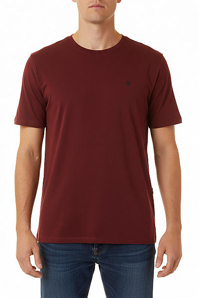 JACK & JONES Pánské Tričko Vínová Vel. XXL