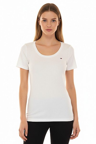 Dámské Tričko Bílé TOMMY HILFIGER Vel. S