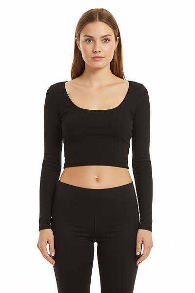 Dámské Top Černý Bershka Second Hand Vel. L