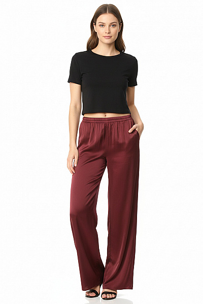 Dámské Kalhoty Vínová PULL&BEAR Vel. XS