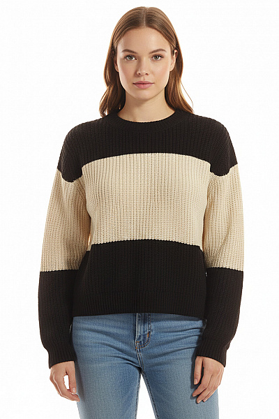 Dámský Svetr Černobílý VERO MODA Vel. M