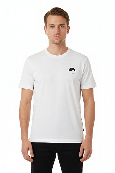 Pánské Tričko Bílé Hugo Boss Vel. L