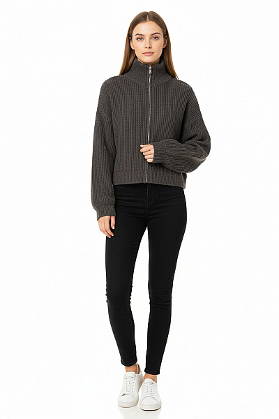 Dámský Cardigan Šedý Second Hand Vel. 34