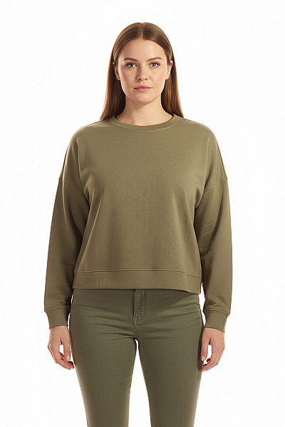 Dámská Mikina Zelená PIECES Vel. XXL