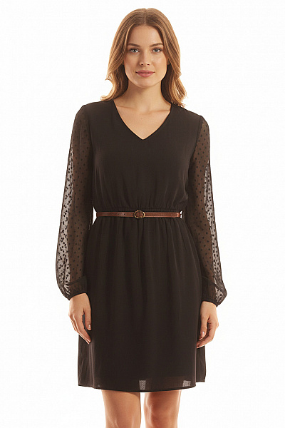 Šaty Černé Second Hand Vel. 38