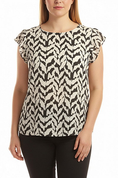 Halenka Černobílá SAINT TROPEZ Vel. XL