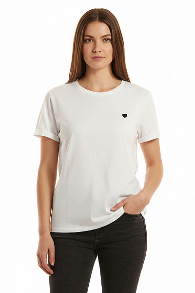 Dámské Tričko Bílé Vel. 44