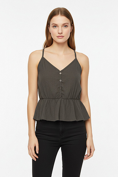 Dámské Tílko Zelené Second Hand