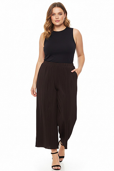 Dámské Kalhoty Rovné Černé VILA Vel. L